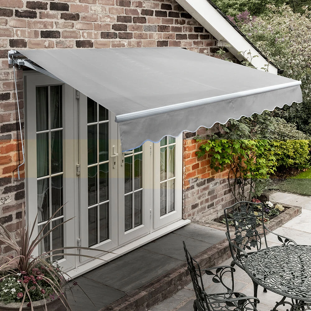 4.0m Standard Manual Awning, Silver 3 4.0m Standard Manual Awning, Silver