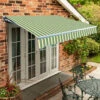 4.5m Standard Manual Awning, Green Stripe Acrylic 2 4.5m Standard Manual Awning, Green Stripe Acrylic -Primrose Standard swatch 4 7b6fd766 9b20 454d b6fc a2df0821cb46