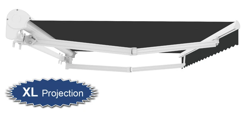 2.5m Half Cassette Electric Awning, Charcoal (3.5m Projection) 3 2.5m Half Cassette Electric Awning, Charcoal (3.5m Projection)