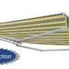 3m Half Cassette Manual Awning, Yellow And Grey (4.0m Projection) -Primrose XL half cass yellow and grey