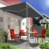 Support Pole Kit For Awnings - Adjustable 1.7m To 2.9m (Charcoal)