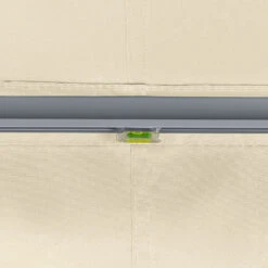 2.5m Budget Manual Ivory Awning (Charcoal Cassette) -Primrose awn budget charcoal ivory 5