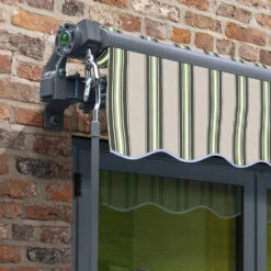 3m Budget Manual Multistripe Awning (Charcoal Cassette) -Primrose awn budget charcoal multistripe 1 ae530e36 4f44 4984 9095 b2f89ad6eda3