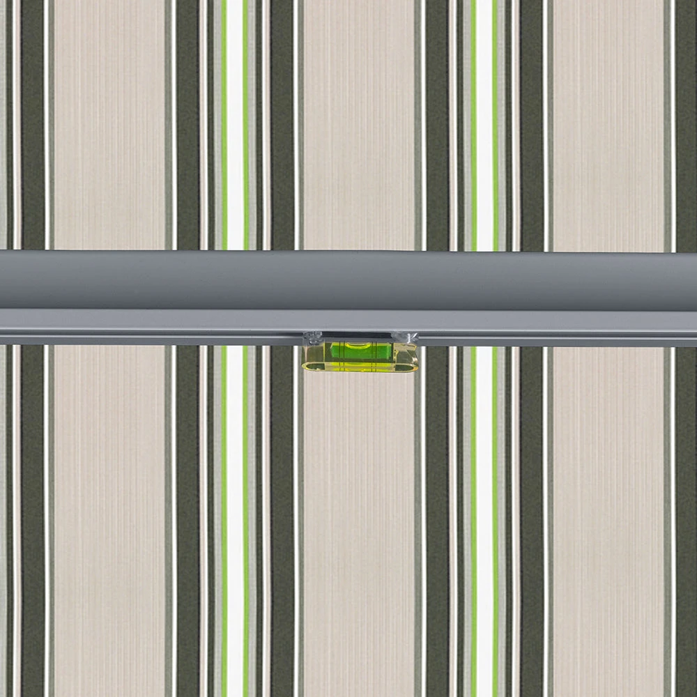 3.5m Budget Manual Multistripe Awning (Charcoal Cassette) 9 3.5m Budget Manual Multistripe Awning (Charcoal Cassette) - Image 7