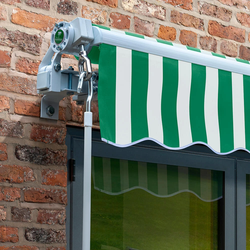 4m Budget Wireless Electric Awning, Green And White 5 4m Budget Wireless Electric Awning, Green And White - Image 3