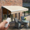 4m Budget Wireless Electric Awning, Ivory