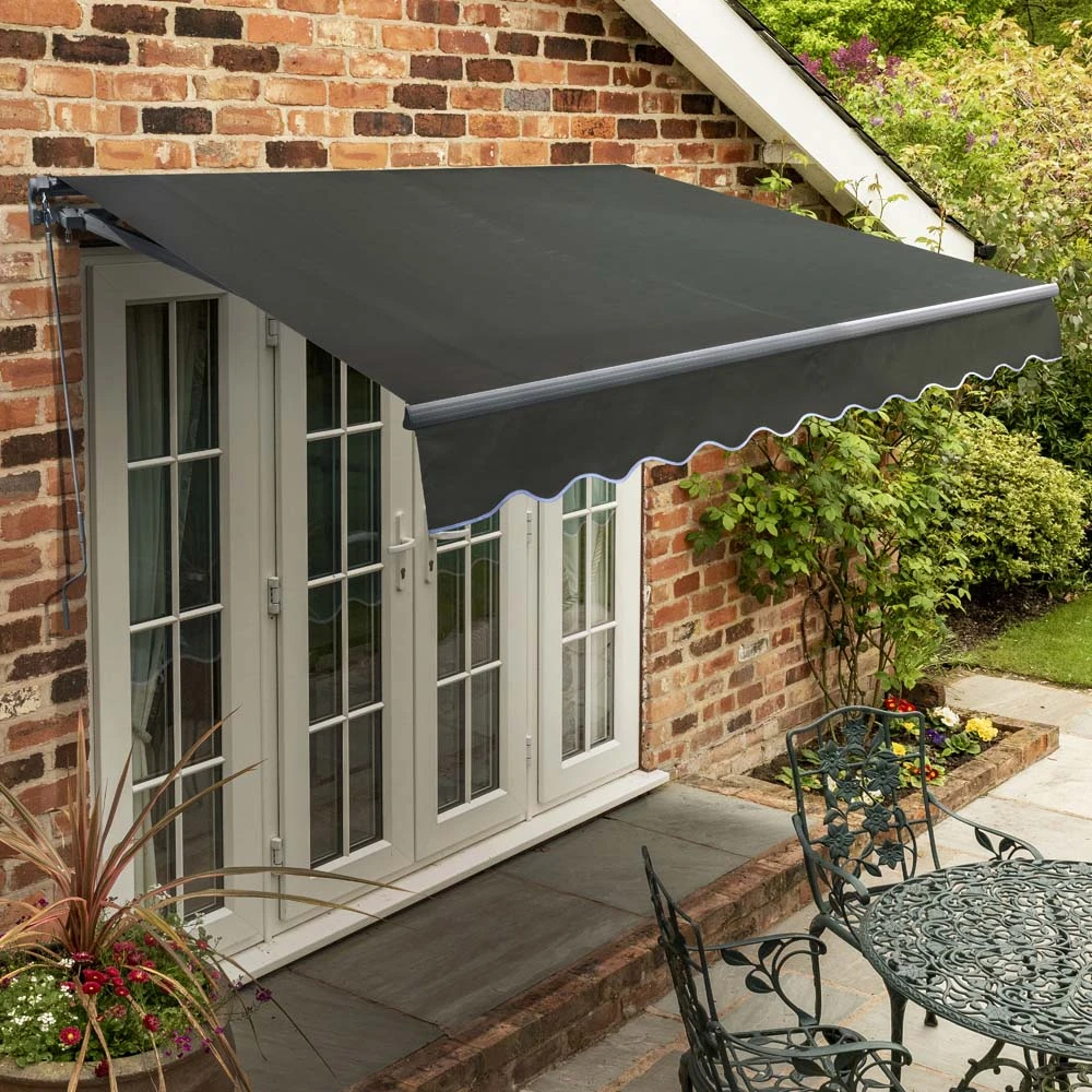 4m Standard Manual Charcoal Awning (Charcoal Cassette) 3 4m Standard Manual Charcoal Awning (Charcoal Cassette)