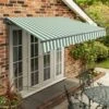 2.5m Standard Manual Green Stripe Awning (Charcoal Cassette) 2 2.5m Standard Manual Green Stripe Awning (Charcoal Cassette) -Primrose awn standard charcoal greenwhitestripe 4