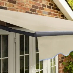4m Standard Manual Ivory Awning (Charcoal Cassette) -Primrose awn standard charcoal ivory 1 efc89a72 0cf9 4745 b616 3d47b75df597