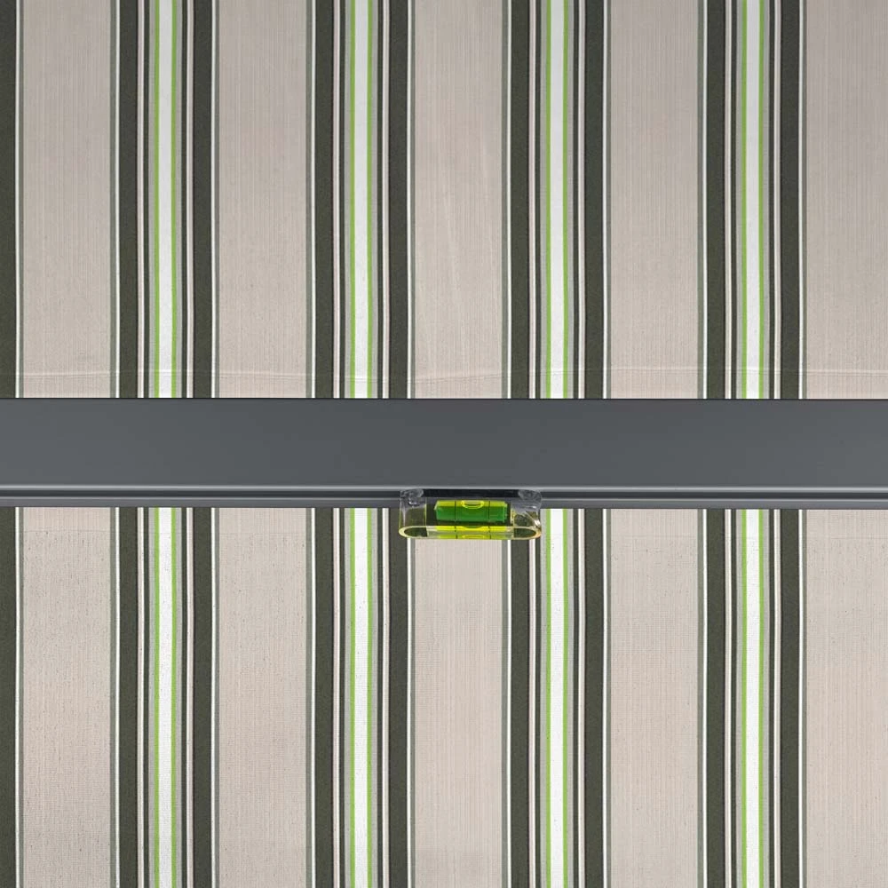 2.5m Standard Manual Multistripe Awning (Charcoal Cassette) 9 2.5m Standard Manual Multistripe Awning (Charcoal Cassette) - Image 7