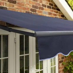 4m Standard Manual Plain Dark Blue Awning (Charcoal Cassette) 13 4m Standard Manual Plain Dark Blue Awning (Charcoal Cassette) -Primrose awn standard charcoal plaindarkblue 1 acebe380 a498 45a2 95c4 5c09240afd74