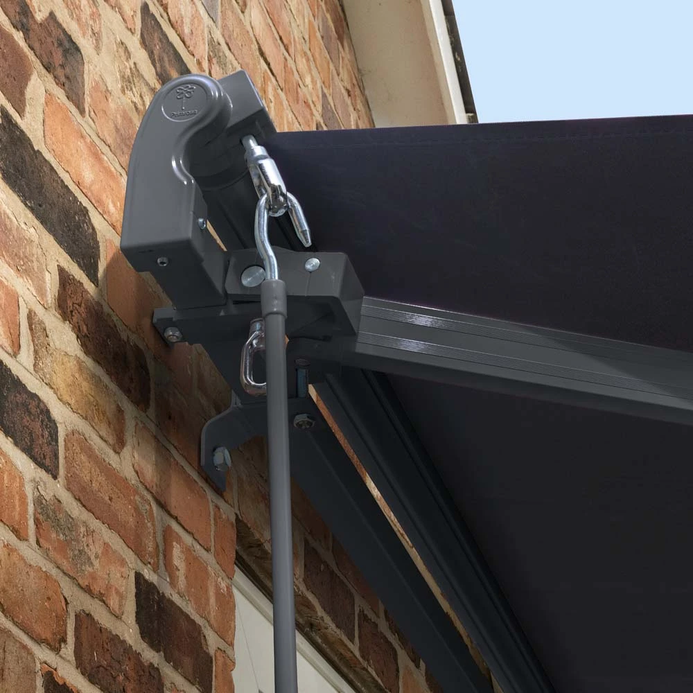 4m Standard Manual Plain Dark Blue Awning (Charcoal Cassette) 8 4m Standard Manual Plain Dark Blue Awning (Charcoal Cassette) - Image 6