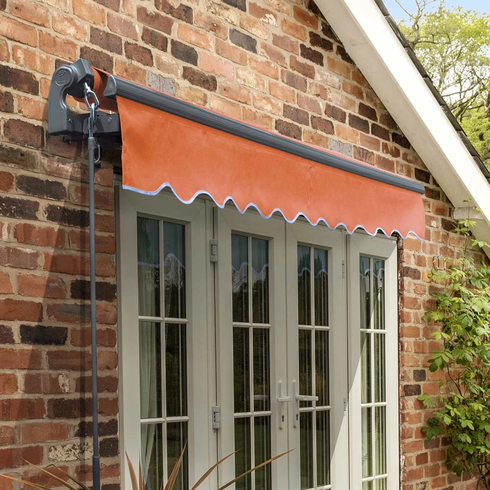 4m Standard Manual Terracotta Awning (Charcoal Cassette) 4 4m Standard Manual Terracotta Awning (Charcoal Cassette) - Image 2