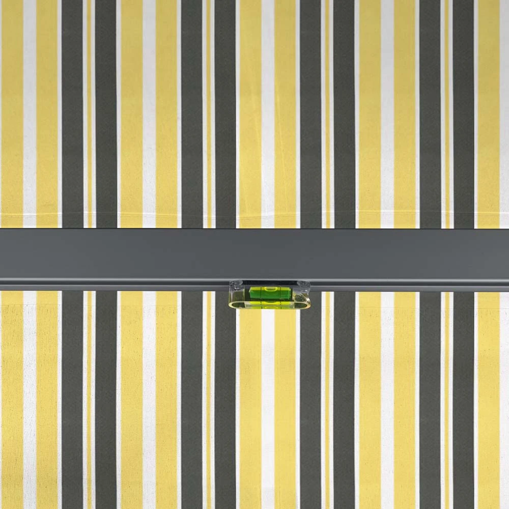 4m Standard Manual Yellow And Grey Awning (Charcoal Cassette) 9 4m Standard Manual Yellow And Grey Awning (Charcoal Cassette) - Image 7