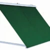 2.0m Half Cassette Drop Arm Awning, Plain Green