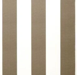 Mocha Brown And White Stripe Polyester Cover For 2.5m X 2m Awning Includes Valance