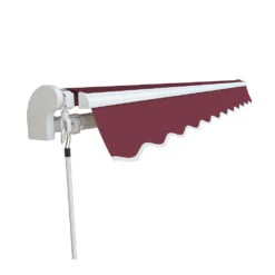 3.5m Budget Manual Awning, Burgundy 7 3.5m Budget Manual Awning, Burgundy -Primrose budget manual burgundy 1 3