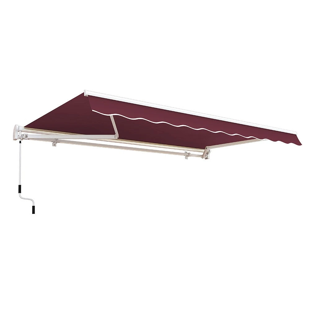 2.5m Standard Manual Awning, Burgundy 5 2.5m Standard Manual Awning, Burgundy - Image 3
