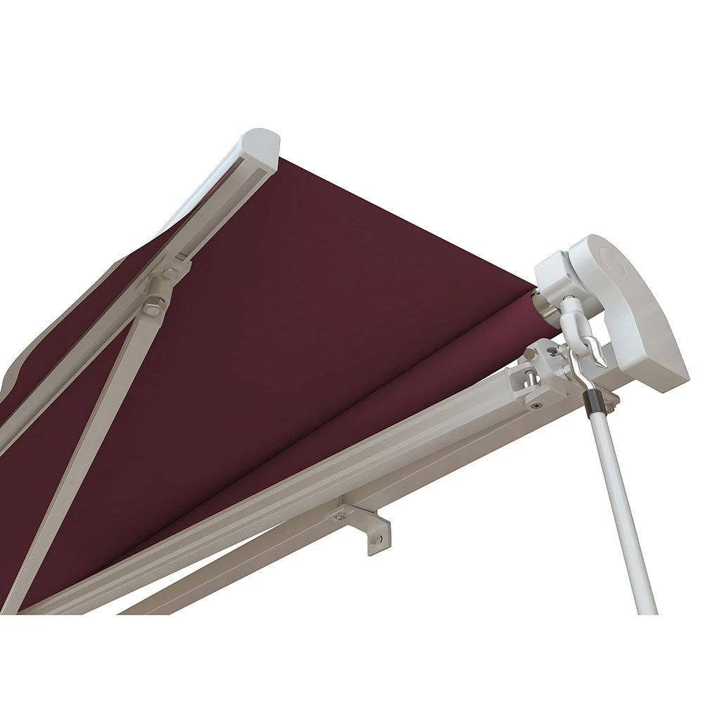 2.5m Standard Manual Awning, Burgundy 6 2.5m Standard Manual Awning, Burgundy - Image 4