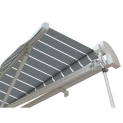 3.5m Budget Manual Awning, Pin Striped Grey 9 3.5m Budget Manual Awning, Pin Striped Grey -Primrose budget manual psg 4 5
