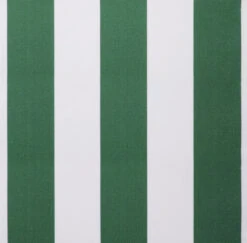 Green And White Stripe Polyester Cover For 2m X 1.5m Awning Includes Valance