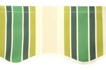 3.5m Green Stripe Valance - Wavy 3 3.5m Green Stripe Valance - Wavy