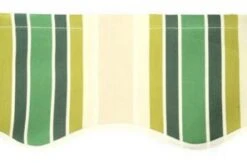 2m Green Stripe Valance - Wavy