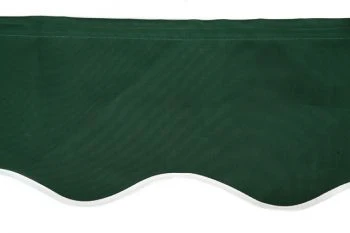3m Plain Green Valance - Wavy 3 3m Plain Green Valance - Wavy