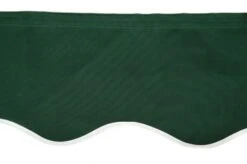 4.5m Plain Green Valance - Wavy