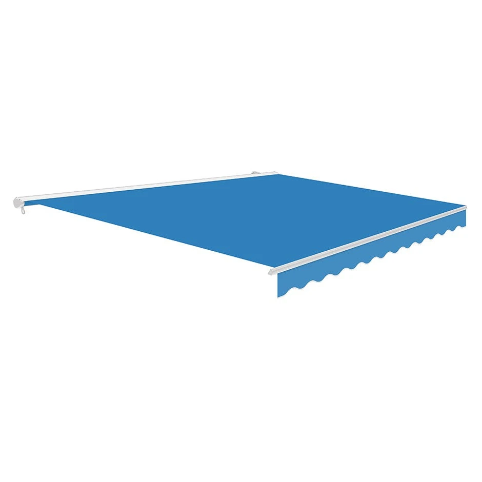 2.5m Half Cassette Electric Awning, Azure Blue 3 2.5m Half Cassette Electric Awning, Azure Blue