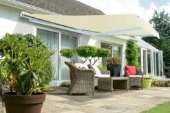 3.5m Half Cassette Manual Awning, Ivory (4.0m Projection)