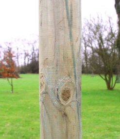 13ft 1 / 4m Wooden Shade Sail Pole With Eyebolt Screw - 12cm Diameter" -Primrose pr0000005908 card5 lg