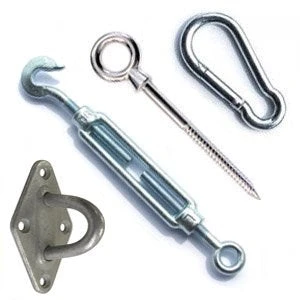 Galvanised Steel Turnbuckle (Hook/Eye Ends) - Sail Shade Fitting Accessories 4 Galvanised Steel Turnbuckle (Hook/Eye Ends) - Sail Shade Fitting Accessories - Image 2