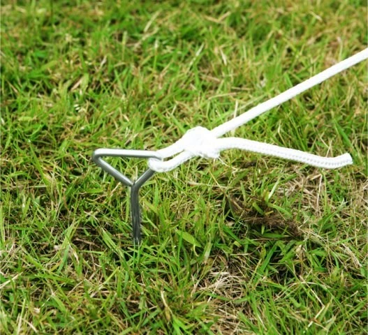 Portable Pyramid Ivory Shade Sail Kit W/ Pole, Ropes And Pegs - Easy Set Up 6 Portable Pyramid Ivory Shade Sail Kit W/ Pole, Ropes And Pegs - Easy Set Up - Image 4