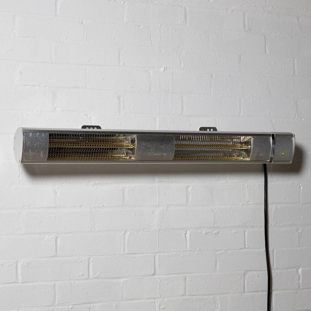 3kW IP44 Wall Mounted Electric Patio Heater Remote Control In Silver By Heatlab® 3 3kW IP44 Wall Mounted Electric Patio Heater Remote Control In Silver By Heatlab® - Image 2