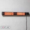 3kW IP44 Wall Mounted Electric Patio Heater Remote Control In Silver | Heatlab® 1 3kW IP44 Wall Mounted Electric Patio Heater Remote Control In Silver | Heatlab® -Primrose pr0000007755