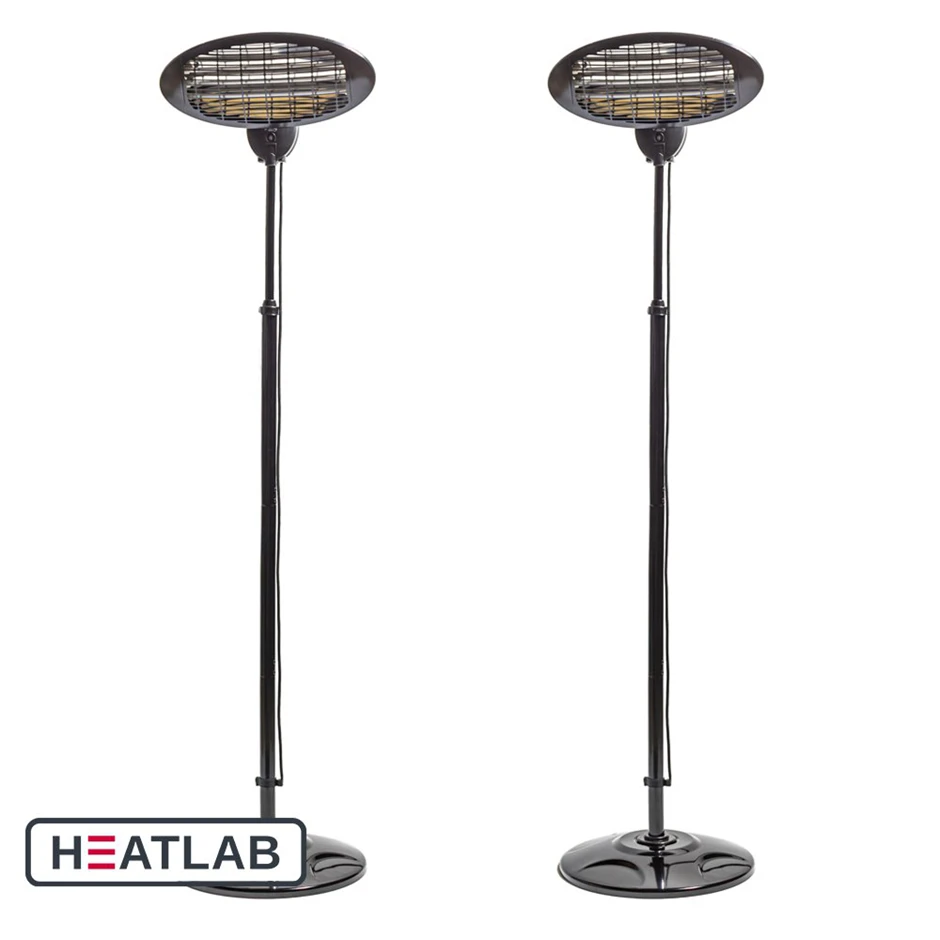 2kW IPX4 Freestanding Electric Quartz Patio Heater W/ Remote | Heatlab® 6 2kW IPX4 Freestanding Electric Quartz Patio Heater W/ Remote | Heatlab® - Image 5