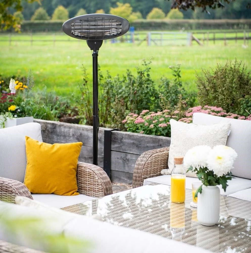 2kW IPX4 Freestanding Electric Quartz Patio Heater W/ Remote | Heatlab® 11 2kW IPX4 Freestanding Electric Quartz Patio Heater W/ Remote | Heatlab® - Image 10