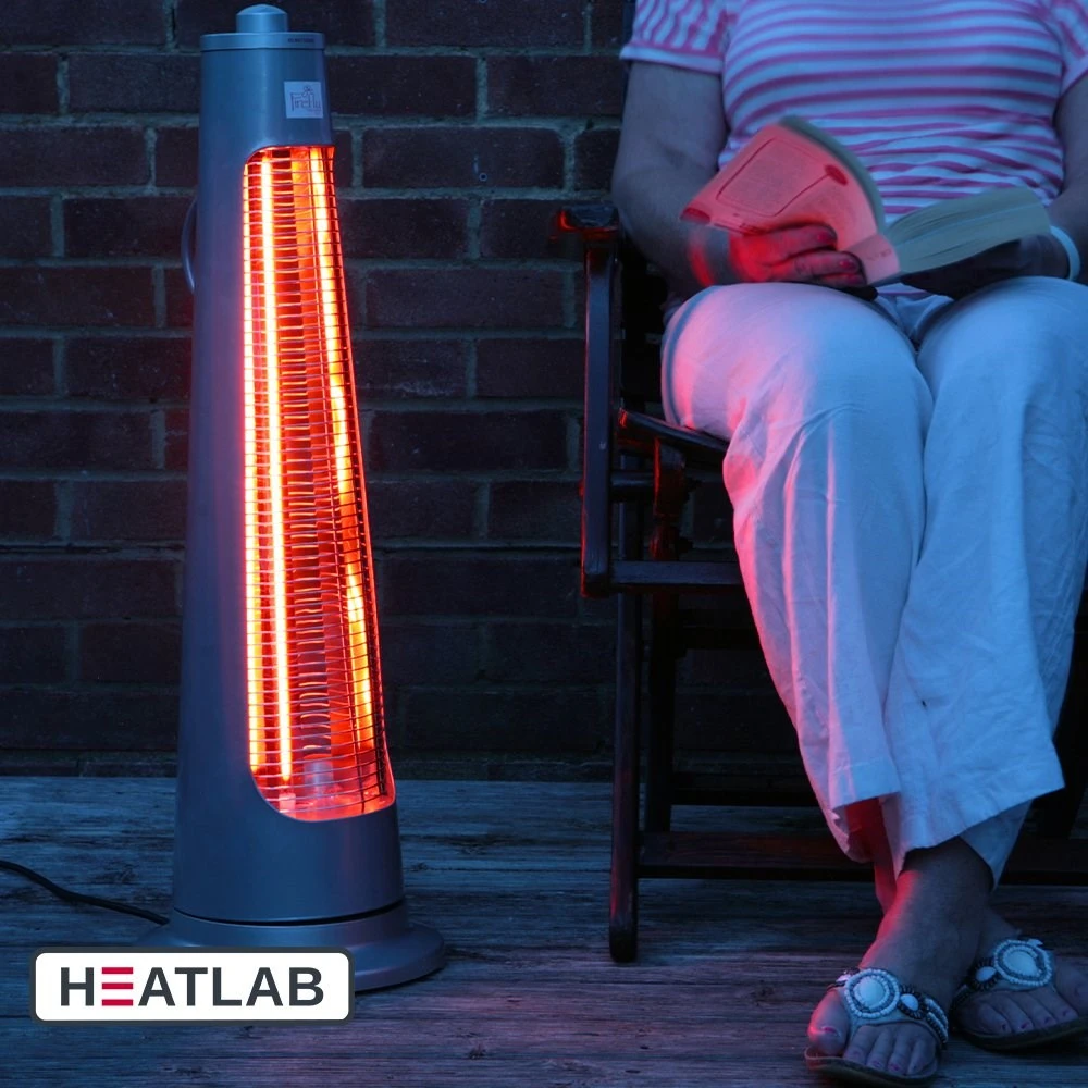 900W IPX4 Streamline Rotating Patio Heater With 2 Power Settings By Heatlab® 5 900W IPX4 Streamline Rotating Patio Heater With 2 Power Settings By Heatlab® - Image 3