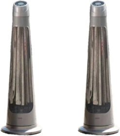 Front Page 35 1.2kW IPX4 Streamline Rotating Patio Heater W/ 2 Power Settings | HeatlabĀ®