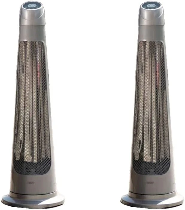 1.2kW IPX4 Streamline Rotating Patio Heater W/ 2 Power Settings | Heatlab® 3 1.2kW IPX4 Streamline Rotating Patio Heater W/ 2 Power Settings | Heatlab®