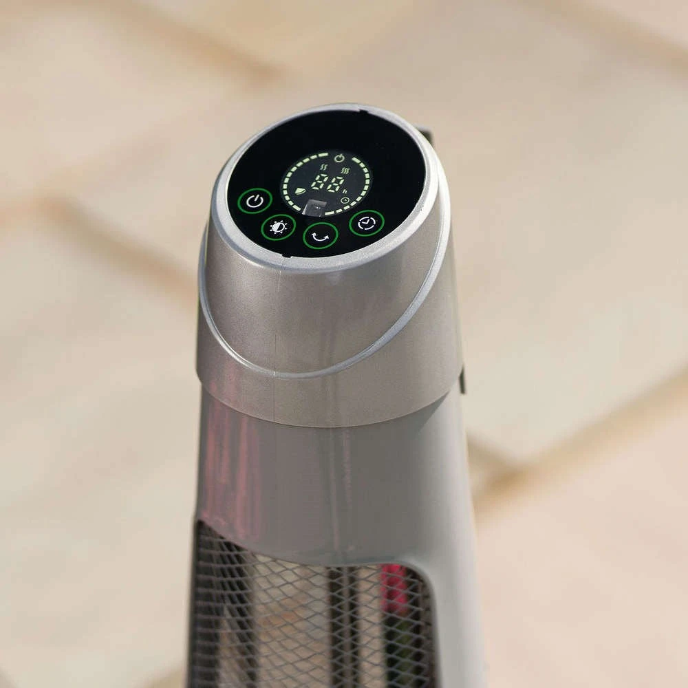1.2kW IPX4 Streamline Rotating Patio Heater W/ 2 Power Settings | Heatlab® 5 1.2kW IPX4 Streamline Rotating Patio Heater W/ 2 Power Settings | Heatlab® - Image 3