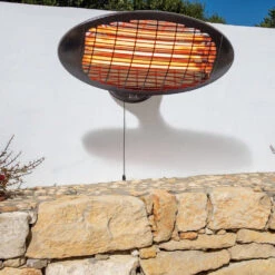 Wall Mounted Quartz Bulb Electric Heater In Black | Heatlab® 15 Wall Mounted Quartz Bulb Electric Heater In Black | Heatlab® -Primrose pr0000007945 card8 lg