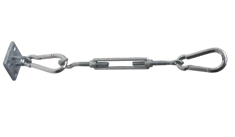 Triangle Shade Sail Fixing Kit - Galvanised Steel - 3 Corners 3 Triangle Shade Sail Fixing Kit - Galvanised Steel - 3 Corners