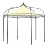 Harlington Deluxe Steel Frame Gazebo With Roof Canopy In Ivory 2 Harlington Deluxe Steel Frame Gazebo With Roof Canopy In Ivory -Primrose pr0000059512
