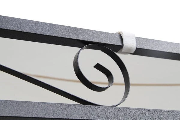 Harlington Deluxe Steel Frame Gazebo With Roof Canopy In Charcoal 6 Harlington Deluxe Steel Frame Gazebo With Roof Canopy In Charcoal - Image 4