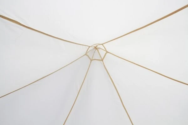 Harlington Deluxe Steel Frame Gazebo With Roof Canopy In Sand 6 Harlington Deluxe Steel Frame Gazebo With Roof Canopy In Sand - Image 4