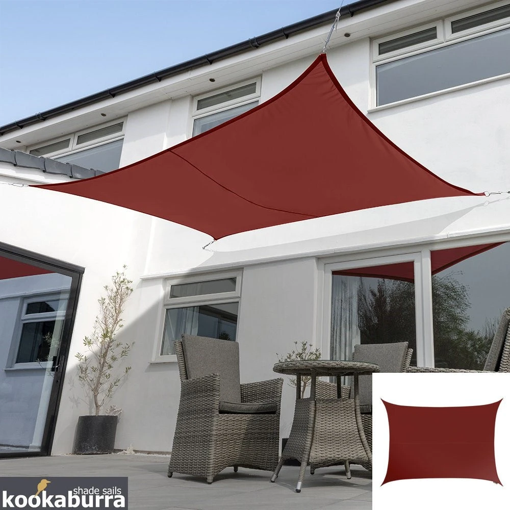 Sail Shade | Premium Waterproof | Burgundy 4 Sail Shade | Premium Waterproof | Burgundy - Image 3