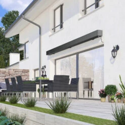 5.0M Deluxe Wireless Full Cassette Electric Awning With Lights (Charcoal Cassette) | Ivory -Primrose pr0000061628 card3 lg 3