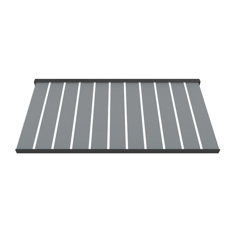 4.0M Deluxe Wireless Full Cassette Electric Awning With Lights (Charcoal Cassette) | Pin Stripe Grey 8 4.0M Deluxe Wireless Full Cassette Electric Awning With Lights (Charcoal Cassette) | Pin Stripe Grey - Image 6